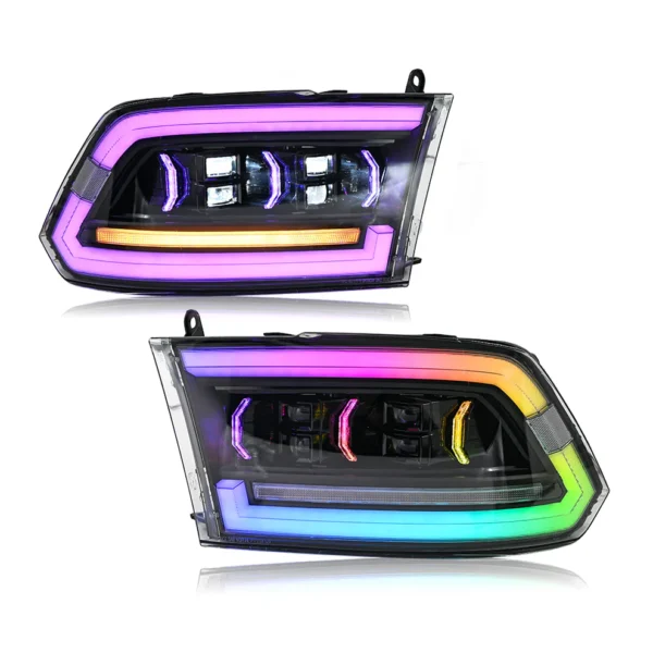 RGB Headlights for Dodge Ram 1500 09-18/Ram 1500 2500 13-18