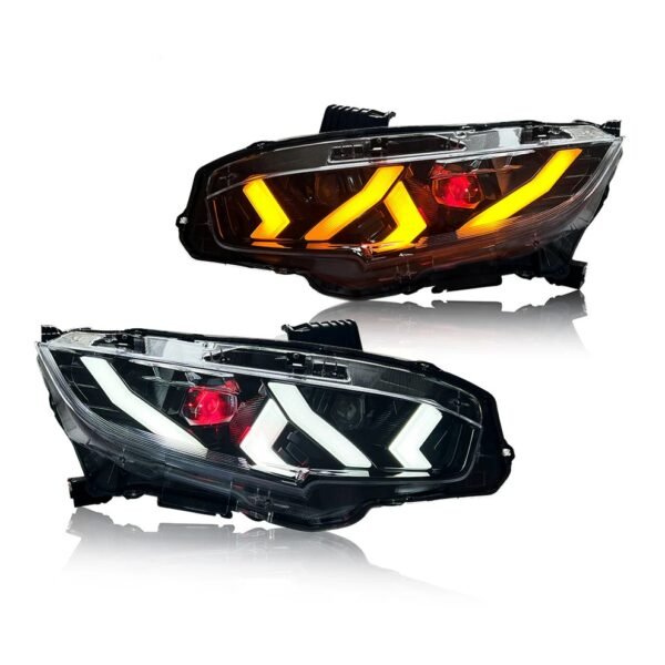 Demon Eye LED Headlights for 2016-2021 Honda Civic 10th Gen(Lamborghini design)