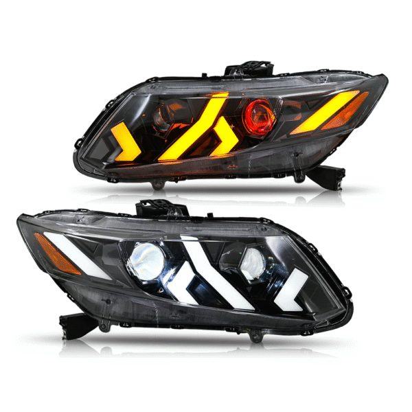 Demon Eye Headlights for 2012-2015 Honda Civic 9th Gen Projector Front Lamp Assembly