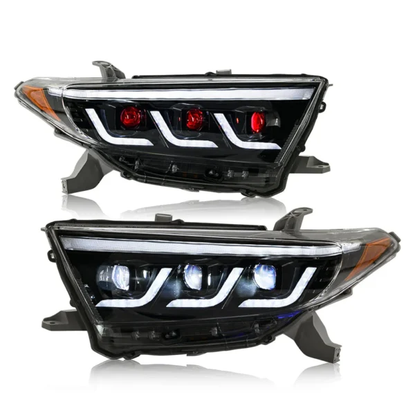 Toyota Highlander Demon Eyes Headlights Assembly 2012-2014