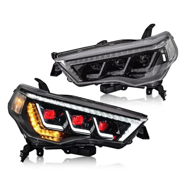Toyota 4Runner Led Headlights (White & Devil Eyes) 2014-2022