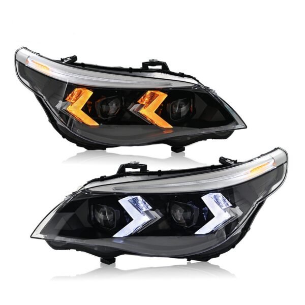 BMW 5S E60 Headlights 2005-2010 5-Series 525i 530i 540i Headlamps Assembly