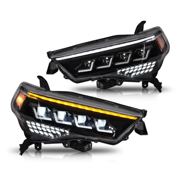 Toyota 4Runner Quad Beam LED Headlights 2014-2022 with Turn Front Lamp DRL Assembly