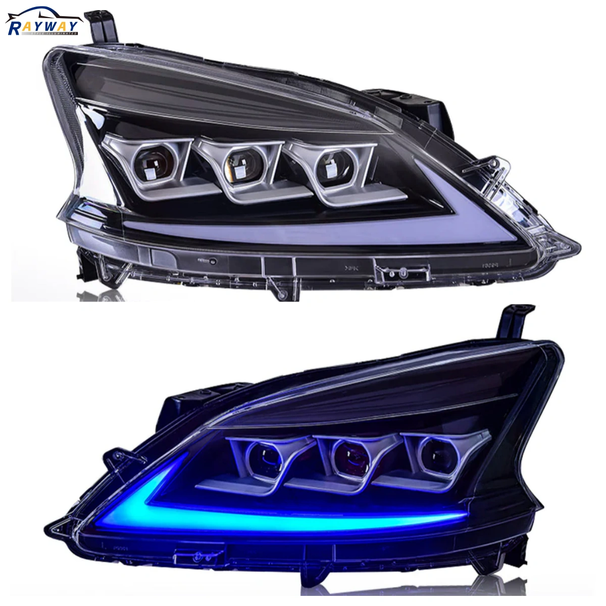 For-2015-2017-Nissan-sylphy-Led-headlight-assembly-with-LED-daytime-running-lights-a-touch-of-blue-running-steering-