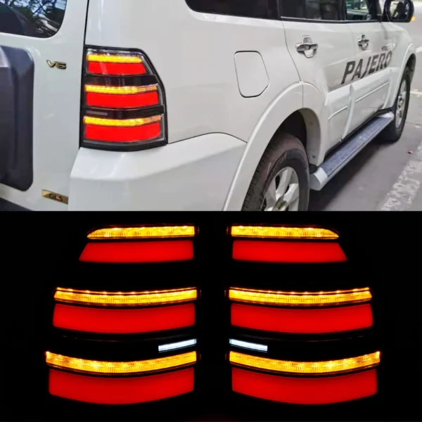 LED Tail Light For 2006-2020 Mitsubishi Montero Pajero V93 V97 With Sequential Turn Signal Parking Light