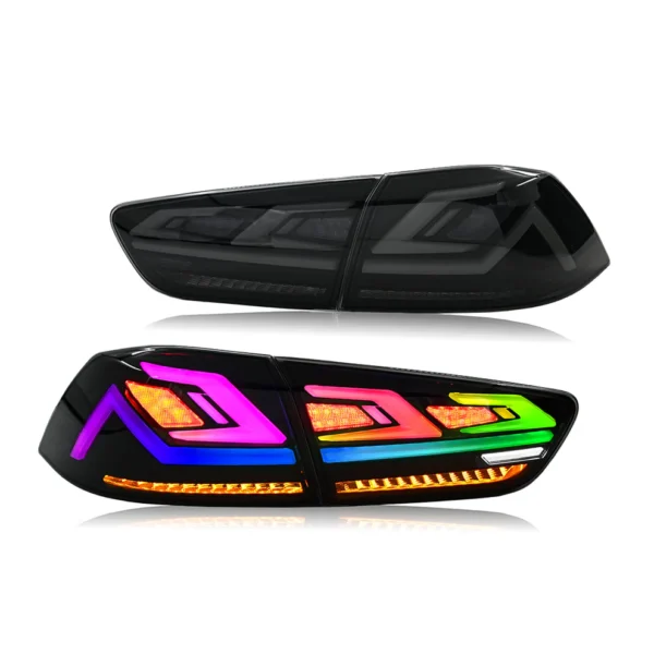 RGB Tail Light for 2008-2023 Mitsubishi Lancer & EVO X with Sequential Turn Signals