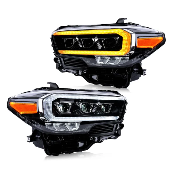 Triple Beam Headlight for 2016-2022 Tacoma SR/TRD Sport/TRD Off Road/Limited/TRD PRO Headlight Assembly