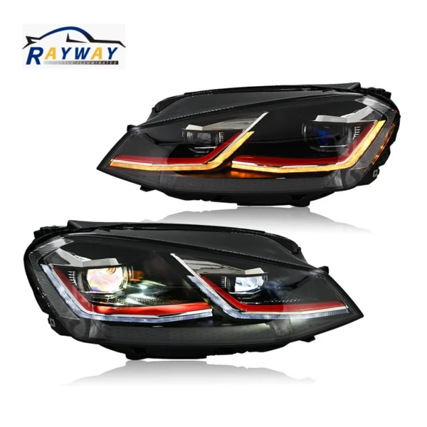 Led Headlight for 2013-2018 Volkswagen Golf 7 MK7 with dynamic indicator lights (Laser Version)