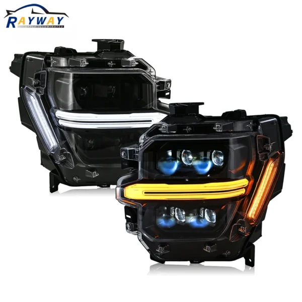 New Headlights for Ford F150 F-150 2024 2025 STX XLT XL Front Lamp Assembly 4 Lens