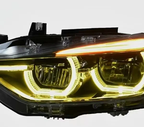 Headlights Fit for BMW 3 Series F30 2013-2018 Headlight with White and CSL Yellow DRL
